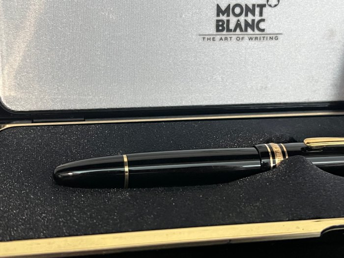 Montblanc Meisterstuck - 146 Model - Precious Resin  Gold Plated - Aparo OURO 18K (750)  - EXCELENTE - Fyldepen