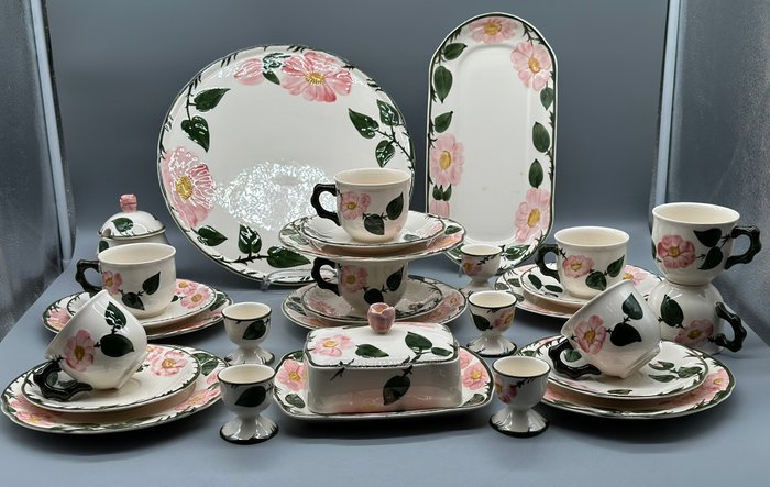 Kaffesæt - Vintage Villeroy  Boch "Wild Rose" Porzellan- Sammlerstück - Porcelæn