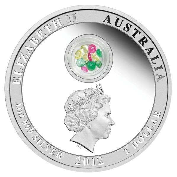 Australien. 1 Dollar 2012 Christmas Locket Coin, 1 Oz (.999)  (Ingen mindstepris)