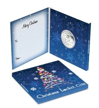 Australien. 1 Dollar 2012 Christmas Locket Coin, 1 Oz (.999)  (Ingen mindstepris)