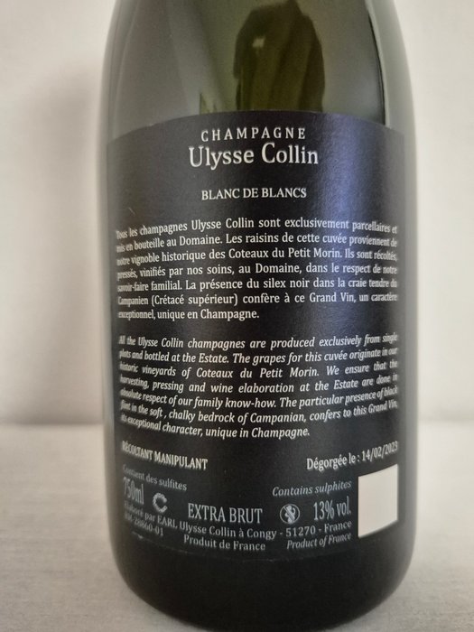 Ulysse Collin, Les Pierrieres - Champagne - 1 Flaske (0,75L)