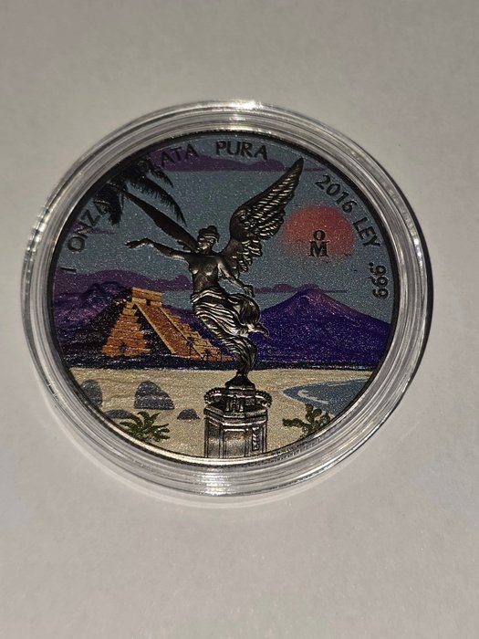 Mexico. 1 Onza 2016 Libertad, 1 Oz (.999)  (Ingen mindstepris)