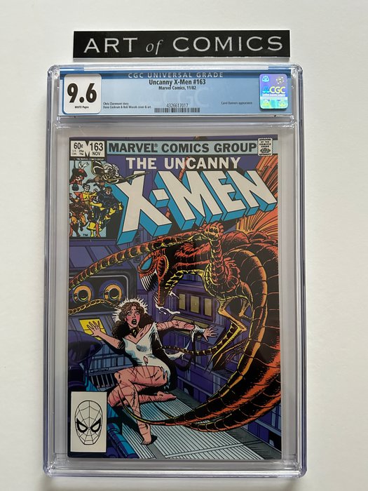 X-Men #163 - Carol Danvers Appearance - CGC Graded 9.6 - 1 Graded comic - Første udgave - 1982