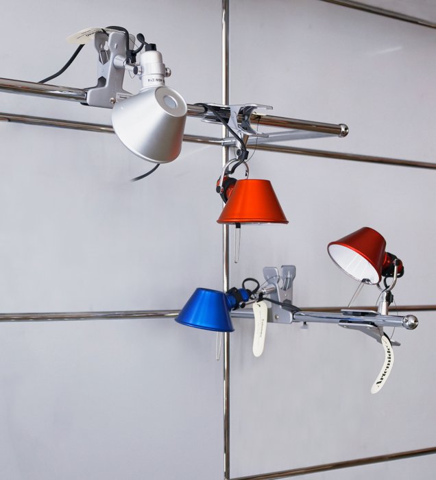 Artemide - Michele De Lucchi Giancarlo Fassina - Hængende lampe - Tolomeo mikro klip - Aluminium - VÆLG DIN FARVE