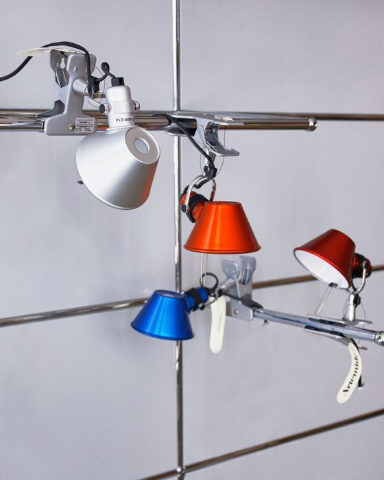 Artemide - Michele De Lucchi Giancarlo Fassina - Hængende lampe - Tolomeo mikro klip - Aluminium - VÆLG DIN FARVE