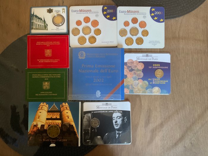 Europa Year Set / 2 Euro 2002/2024 (9 items)