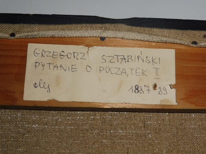 Grzegorz Sztablinski (1946-2020) - Pytanie o poczatek