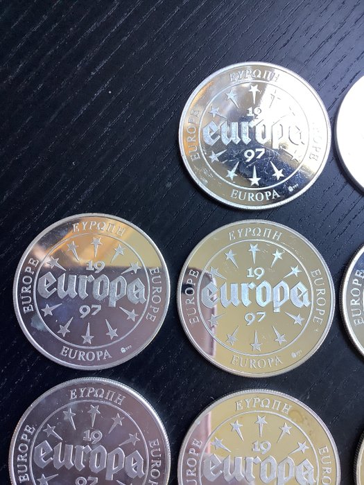 Europa. Ecu 1997/1998 Europa (.999) 18 stuks  (Ingen mindstepris)