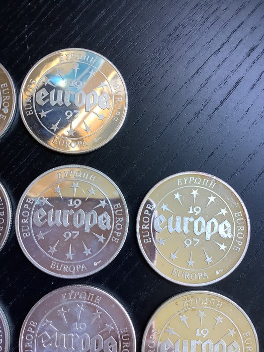 Europa. Ecu 1997/1998 Europa (.999) 18 stuks  (Ingen mindstepris)