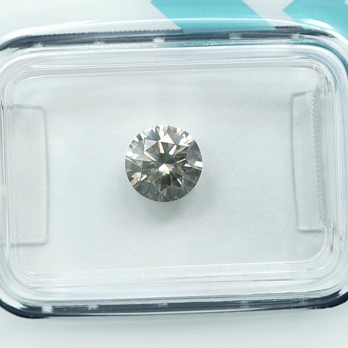 1 pcs Diamant  (Naturfarvet)  - 0.75 ct - Fancy light Grålig Gul - SI1 - International Gemological Institute (IGI)