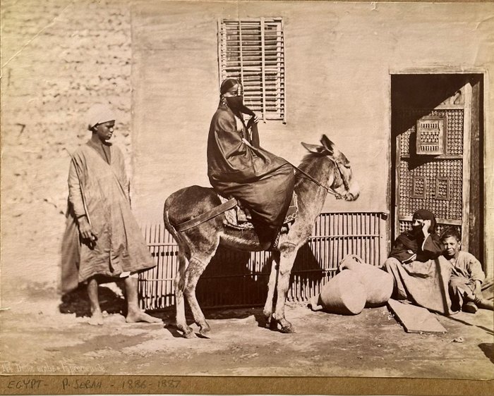 Pascal Sébah, Gamianoset Sarolides - Two Iconic Views of Egypt. Albumen Prints ca. 1870s - 1890s.