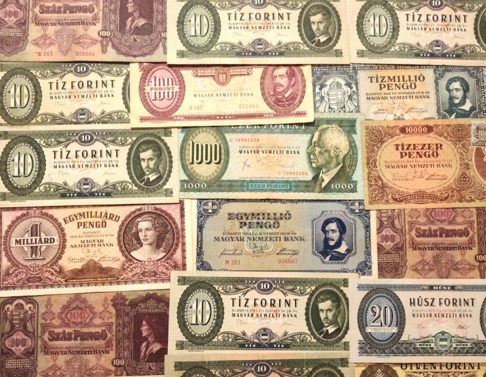 Ungarn. - 37 banknotes - various dates  (Ingen mindstepris)