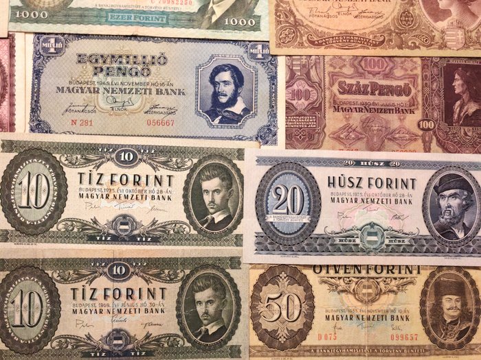 Ungarn. - 37 banknotes - various dates  (Ingen mindstepris)