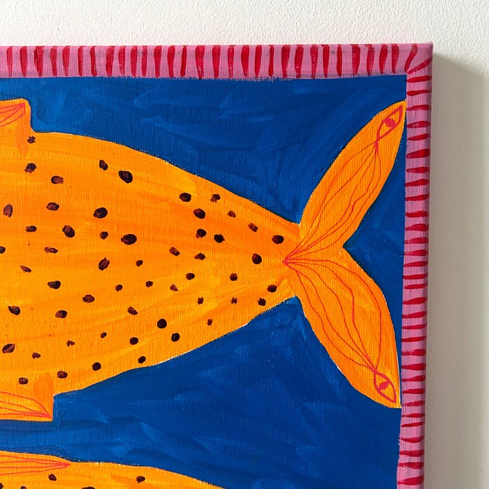 Nancy McKie - Two orange fish.