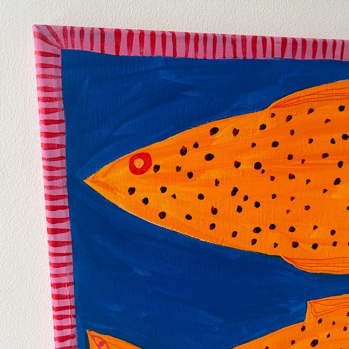 Nancy McKie - Two orange fish.