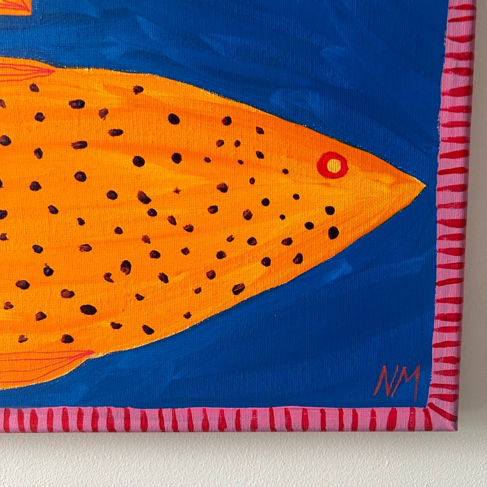 Nancy McKie - Two orange fish.