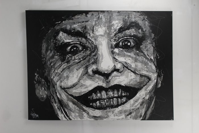 Joker - Batman (1989) - Jack Nicholson - Handpainted and signed - by artist Vincent Mink - portrait