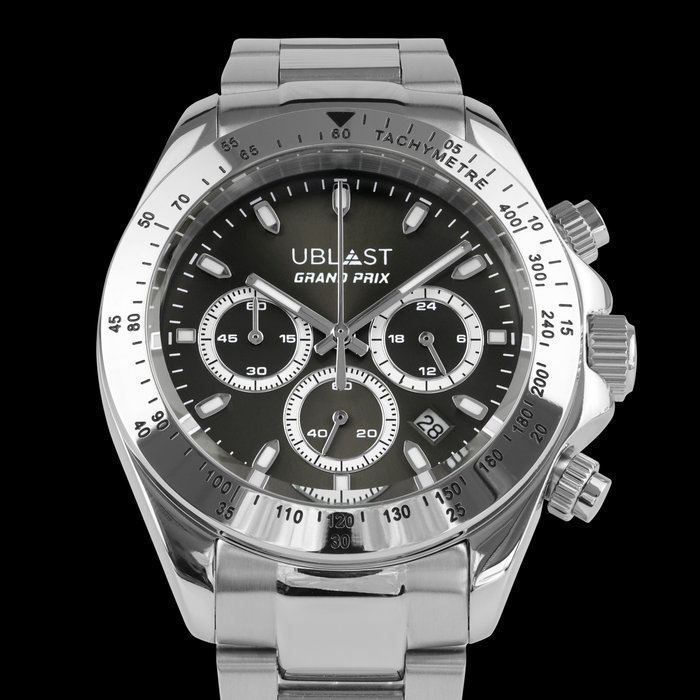 Ublast - Grand Prix Chronograph - REFUBGP39BK - Mænd - Ny