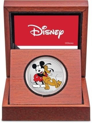 Niue. 2 Dollars 2020 Disney - Mickey Mouse - 90 Jahre Pluto, 1 Oz (.999)