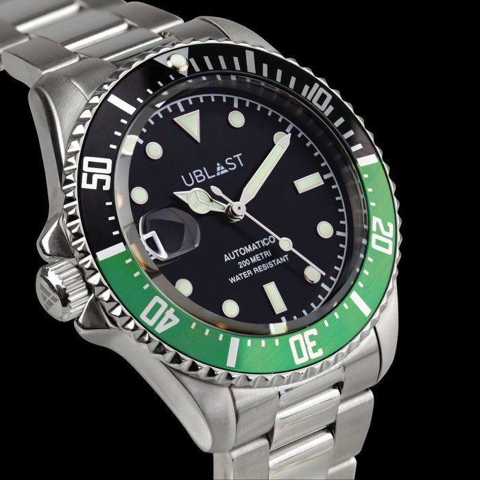 Ublast - Diver Rotation - 20 ATM - REF.UB2DR40BGN - Ingen mindstepris - Automatic - Mænd - Ny