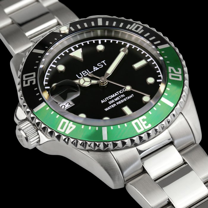 Ublast - Diver Rotation - 20 ATM - REF.UB2DR40BGN - Ingen mindstepris - Automatic - Mænd - Ny