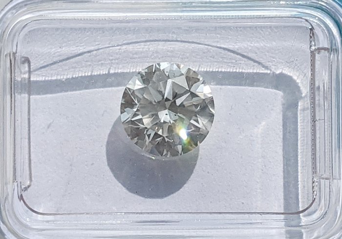 1 pcs Diamant  (Natur)  - 1.73 ct - Rund - I - SI1 - International Gemological Institute (IGI)