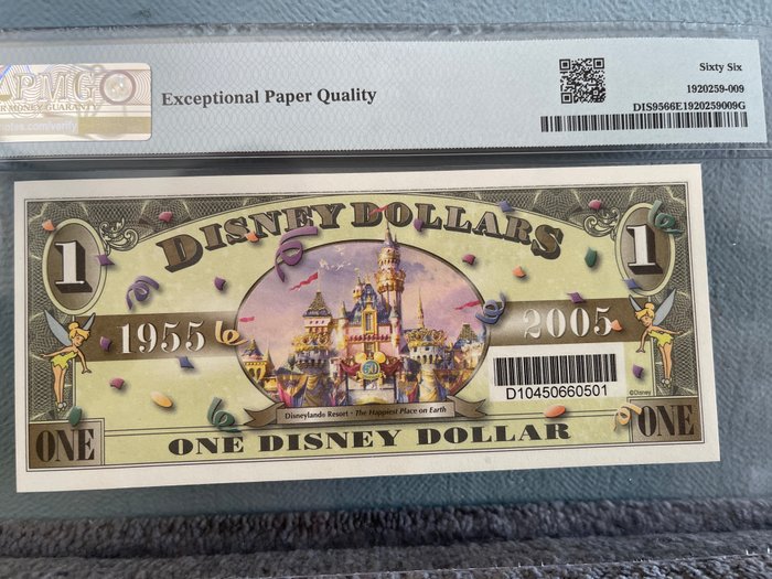 Amerikas Forenede Stater. - 1 Disney Dollar 2005 - 50th Anniversary Dumbo - DIS95  (Ingen mindstepris)