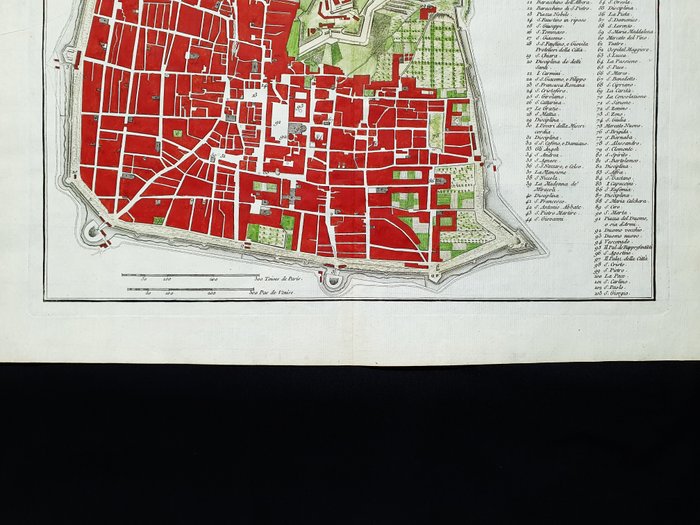 Europa - Italien / Lombardiet / Brescia; J.J.F. De Lalande - Plan de Brescia - 1761-1780