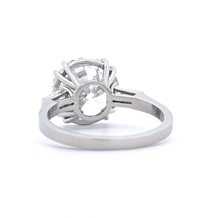 Ring Platin -  5.42ct. tw. Diamant (Laboratoriedyrket) - Diamant - E, VS1,