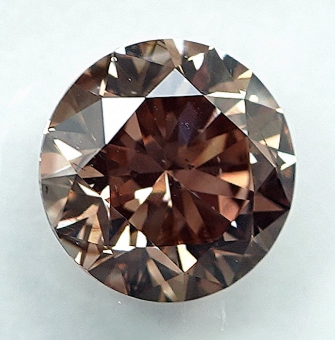 1 pcs Diamant  (Naturfarvet)  - 1.09 ct - Fancy Brunlig Gul - SI1 - International Gemological Institute (IGI)