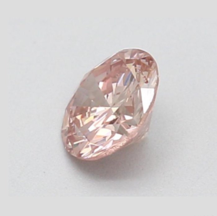 1 pcs Diamant  (Natur)  - 0.27 ct - Rund - I1 - Gemological Institute of America (GIA) - Fancy Brun Pink