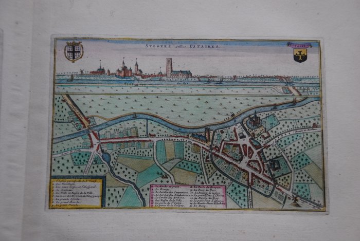 Frankrig - Hazebroek Merville Estaires Watten; J Blaeu - [4 afbeeldingen] - 1621-1650