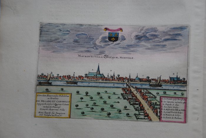 Frankrig - Hazebroek Merville Estaires Watten; J Blaeu - [4 afbeeldingen] - 1621-1650