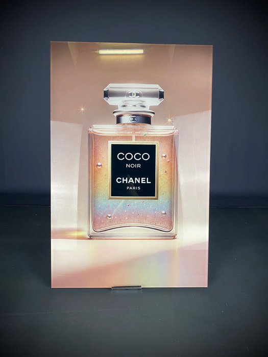 Mike Blackarts - Rainbow Edition Coco Chanel Artwork with Glitters