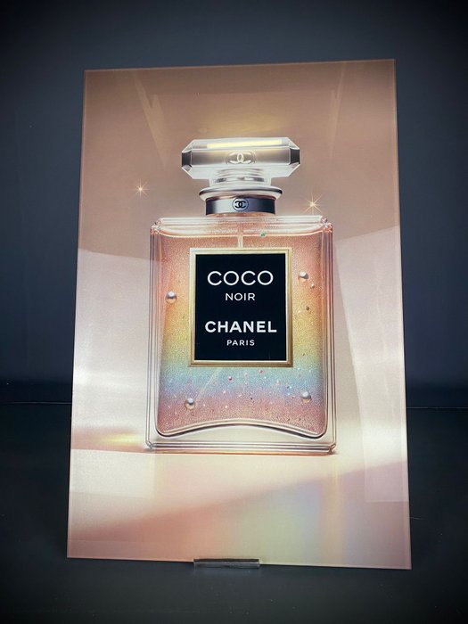 Mike Blackarts - Rainbow Edition Coco Chanel Artwork with Glitters