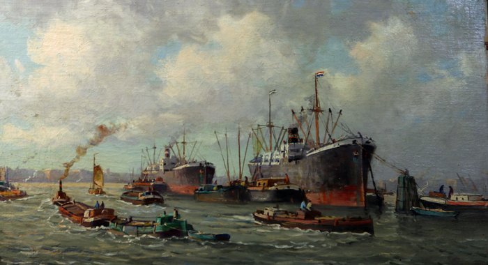 P.J.Wagemans  (1879-1955) - Maashaven