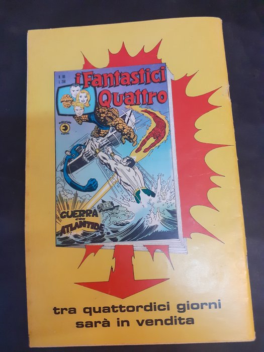 Fantastici Quattro nn. 100 ed. Corno - con adesivi attaccati alle fustelle - 1 Comic - Første udgave - 1975