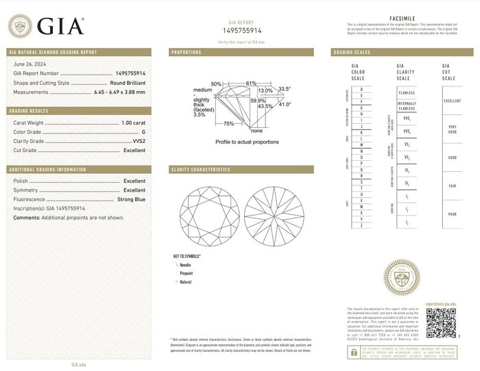 Halskæde med vedhæng - 18 kraat Rosaguld -  1.00ct. tw. Diamant (Natur)