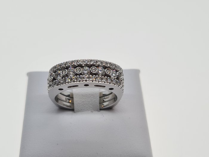 18 kraat Hvidguld - Ring - 0.55 ct Diamant - Diamanter