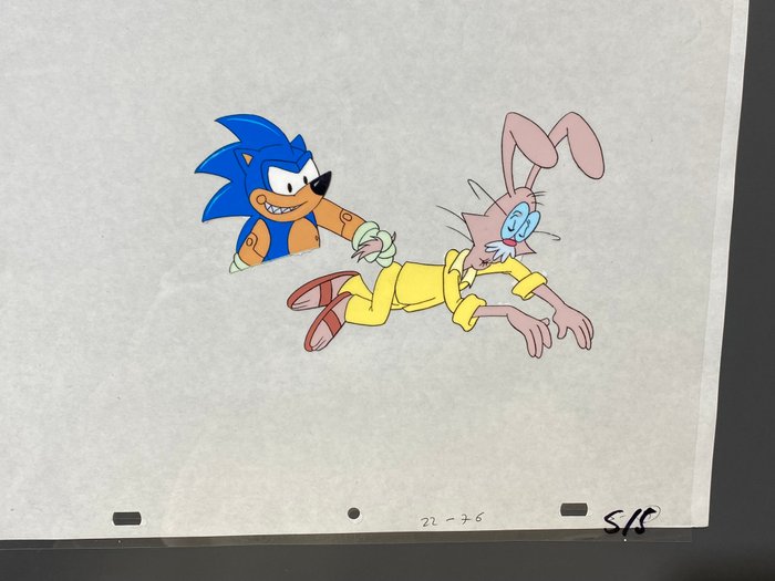 Adventures of Sonic the Hedgehog (TV series) (1993/94) - 1 Original Animation Cel af Sonic