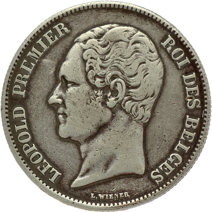 Belgien. Leopold I (1831-1865). 2½ Francs 1848 - small head type - low mintage - SCARCE