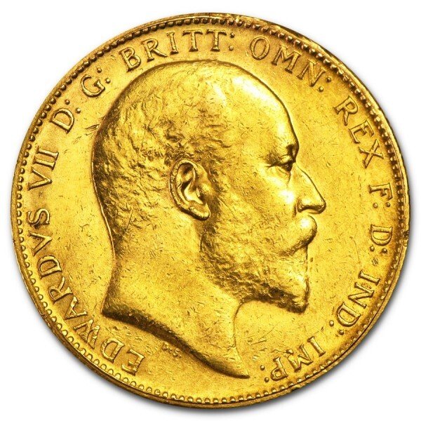 Storbritannien. British Gold Sovereign King Edward VII (Random Year)