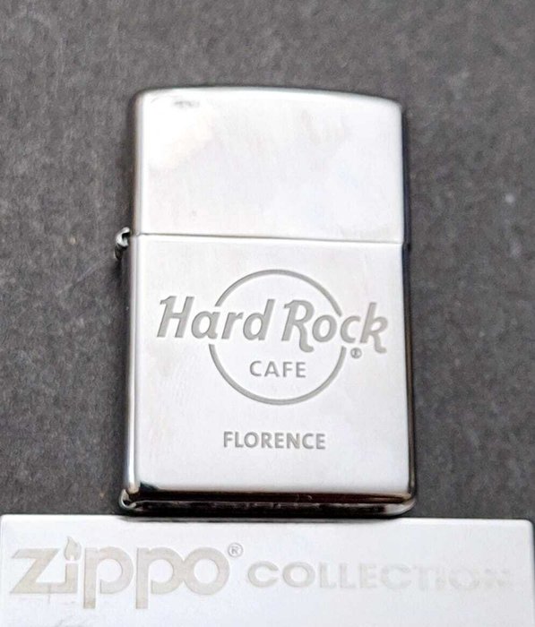 Zippo, Hard Rock Cafe Florence Año 2016 Mes Marzo - Lighter - Stål