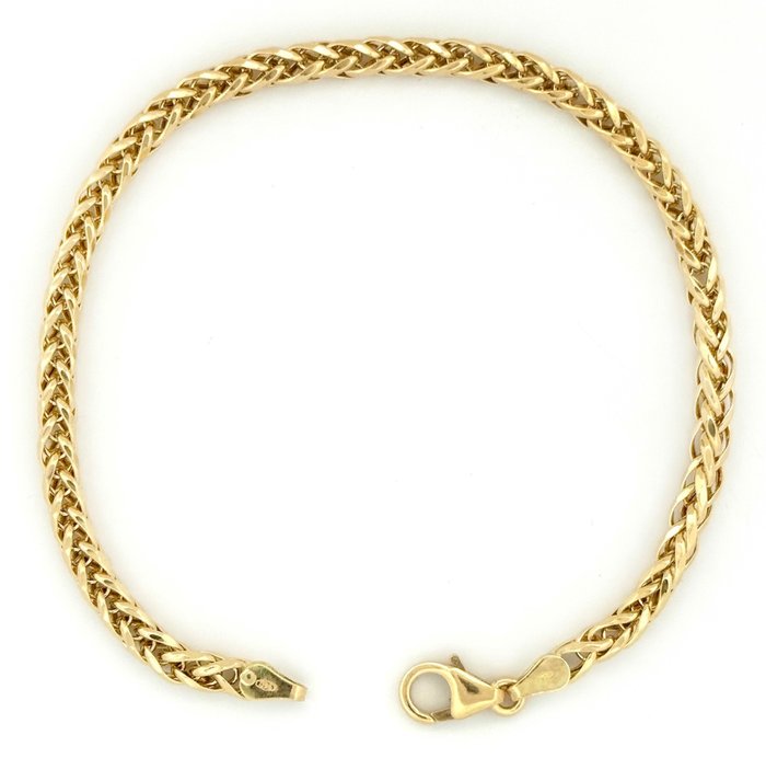 Handmade - Armbånd - Bracciale Spiga - 3.8 g - 18 kraat Gulguld - Spiga armbånd - 3,8 g