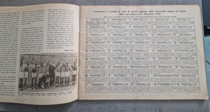 Ernesto Piletti - Album Figurine Calciatori 1952 Nazionale Italiana di Calcio - 1 Complete Album