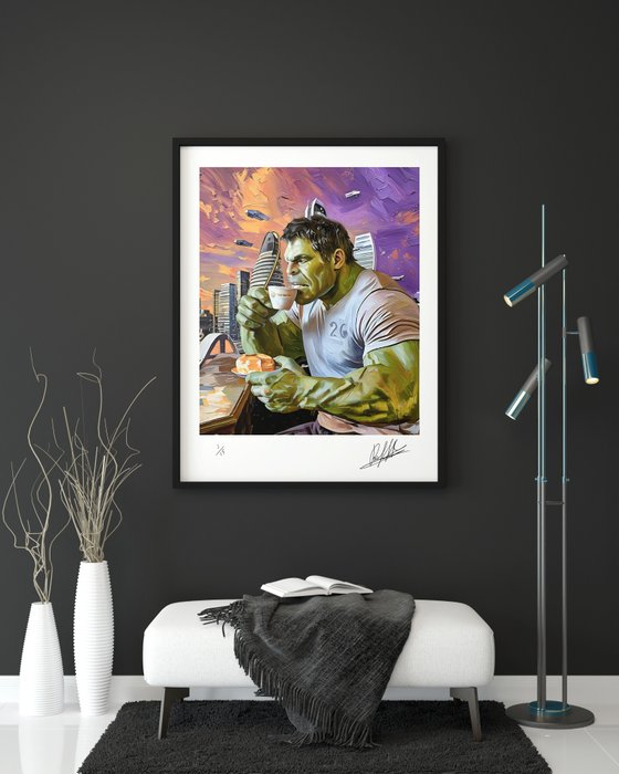 fantomas - Hulk fa colazione - by Raffaele De Leo - Giclèe Fine art 3/30