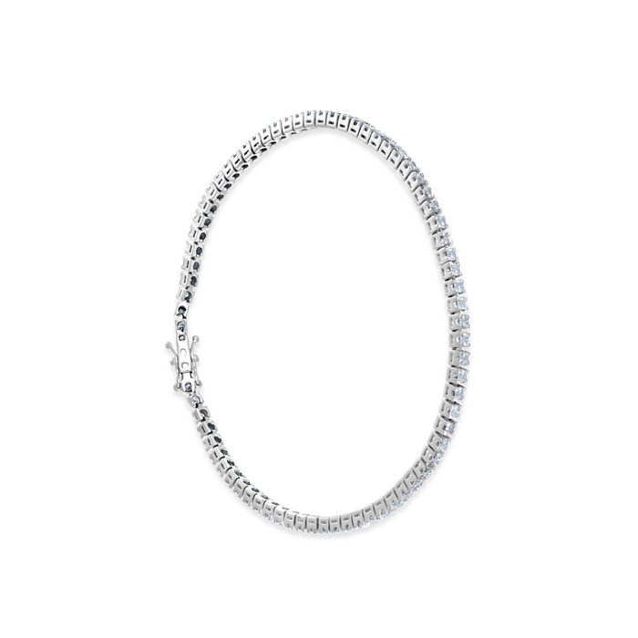 Armbånd - 18 kraat Hvidguld -  3.80ct. tw. Diamant (Natur)