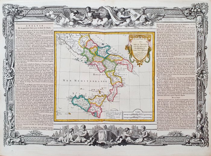 Europa - Italien / Napoli / Campania / Sicilien / Calabrien / Abruzzo / Rom; Desnos / Brion De la Tour - Etats du Roi des Deux Sicilies - 1781-1800