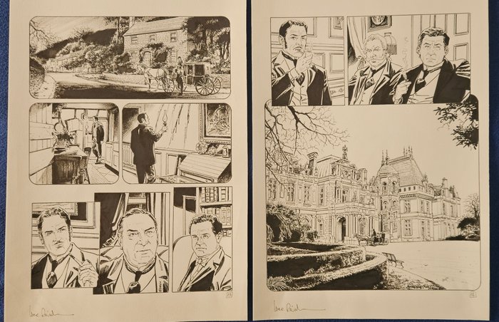 Raimondo, Luca - 6 Original page - Carnacki - "La chambre grise" - 2024