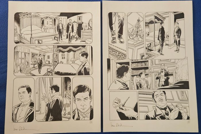 Raimondo, Luca - 6 Original page - Carnacki - "La chambre grise" - 2024